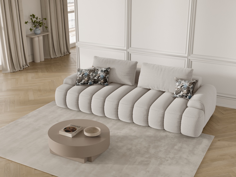 CXL by Christian Lacroix: Sofa With Bed Function And Box, "Simona", 4 Seats, 250x100x84
Made in Europe - sofa with bed function and box 4 seats