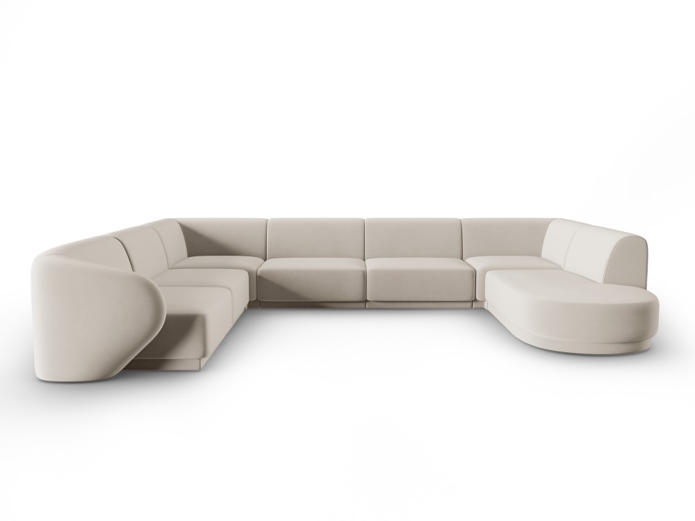 CXL by Christian Lacroix Lionel, panoramic sofa 8 seats
