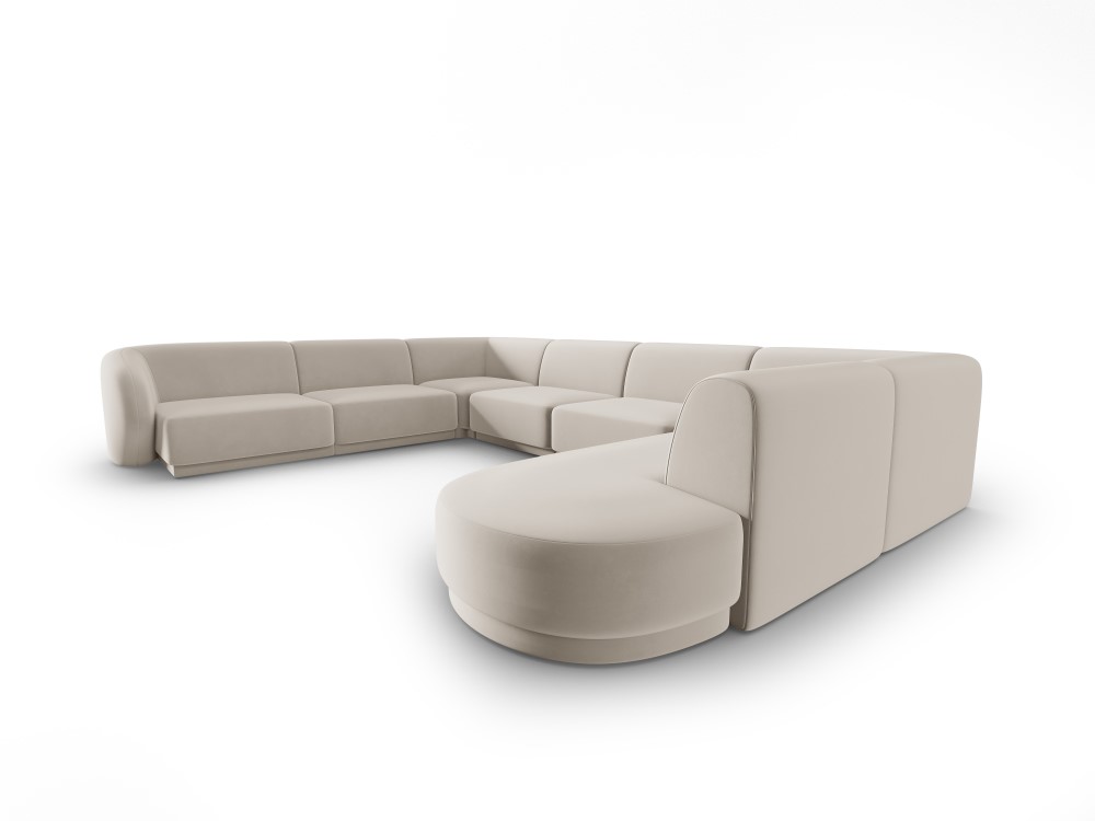 CXL by Christian Lacroix Lionel, panoramic sofa 8 seats